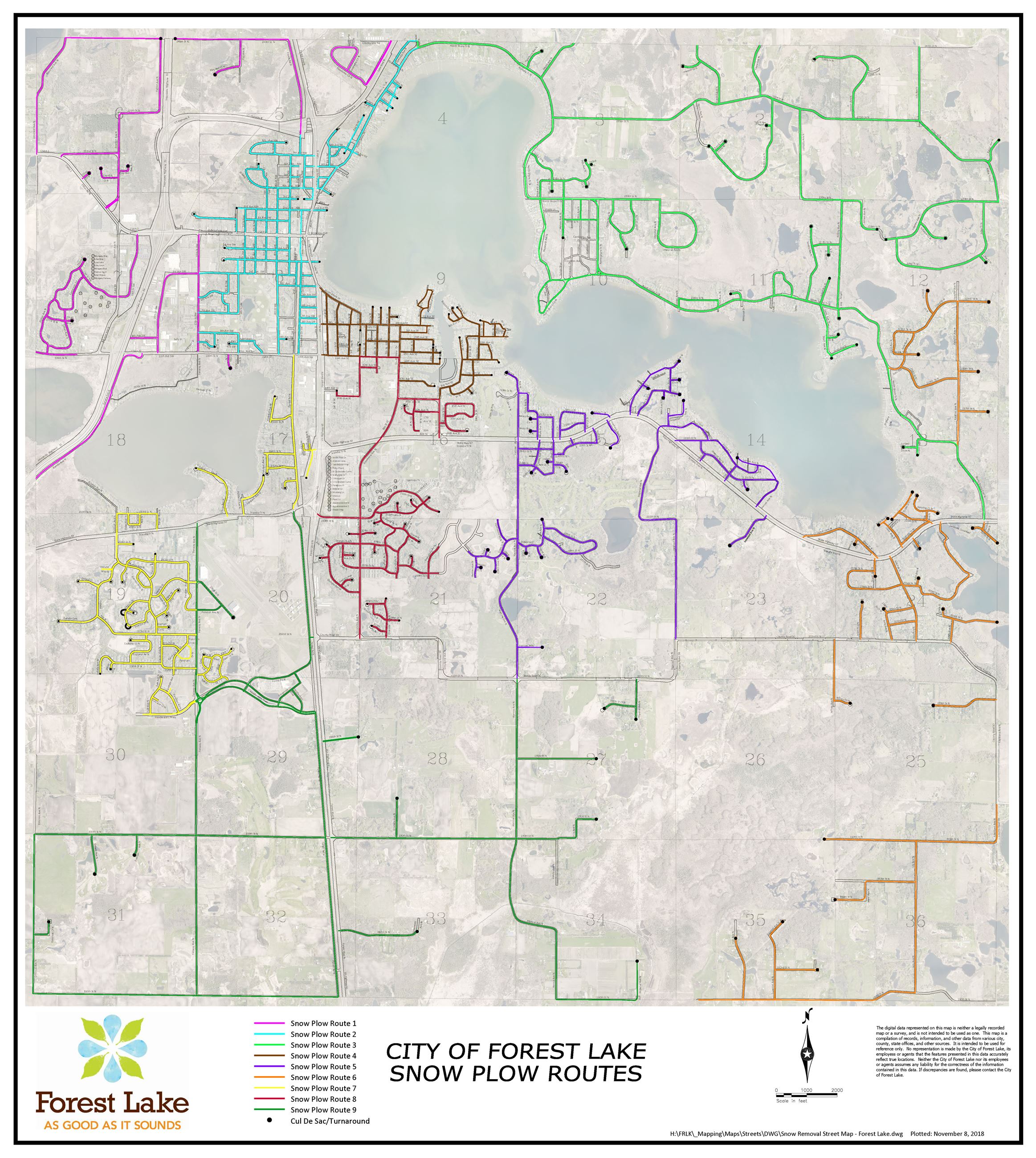 Snow Removal Street Map - Forest Lake-34x38_aerial